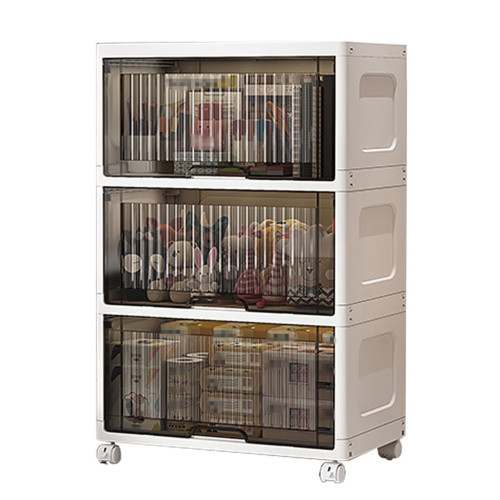Amazon｜食器棚 スリム 40/50/60/70cm 食器棚 収納 ドアと4つの車輪